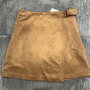 Banana Republic Tan Mini Skirt with Buckle